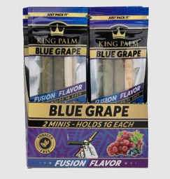[pap136b] King Palm Mini Pre-Roll - Blue Grape - 2 per pack Box of 20