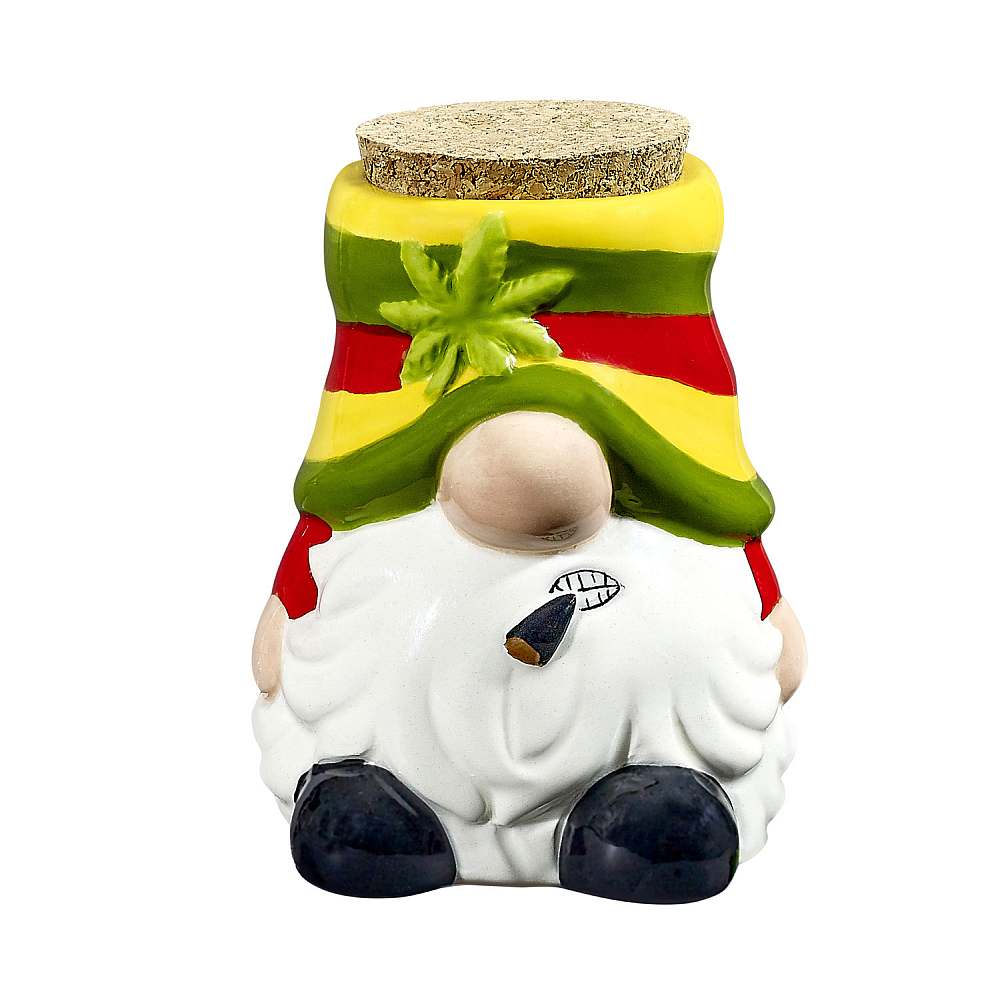 Ceramic Storage Jar Gnome