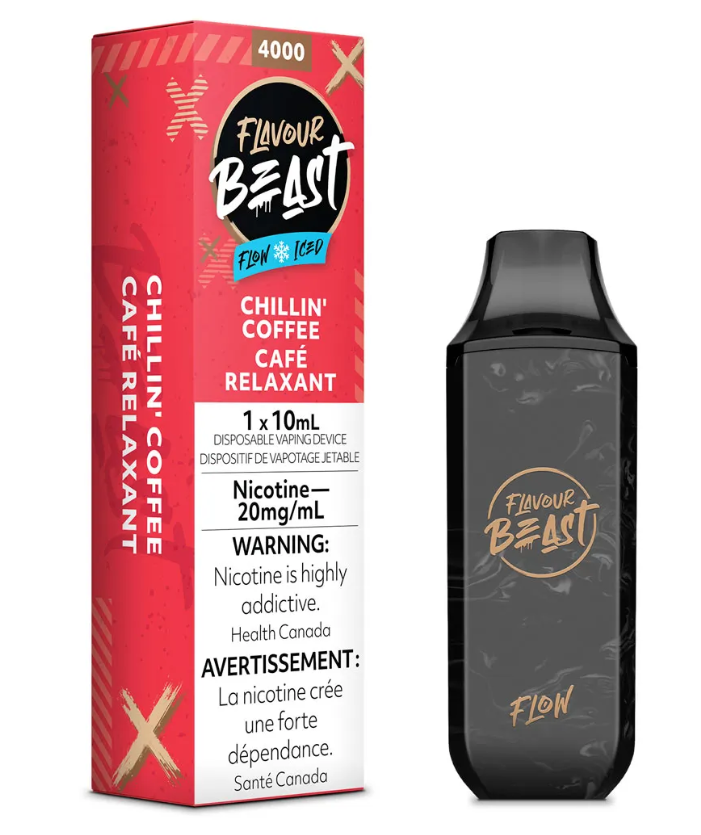 *EXCISED* Flavour Beast Flow Disposable Vape Rechargeable Chillin' Coffee Iced Box Of 6