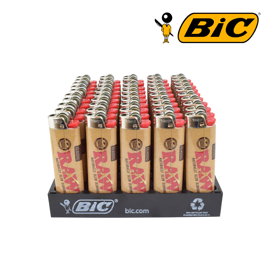 Bic Maxi Raw Classic Lighter Tray/50