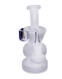 [kmgc021] Glass Dab Rig Karma 6" Sandblasted Hourglass