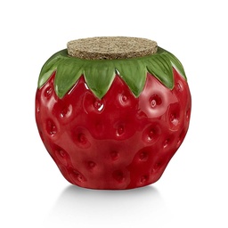 [fct097] Ceramic Storage Jar Strawberry