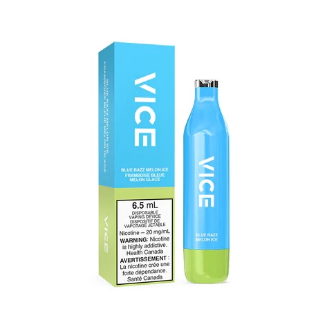 *EXCISED* Disposable Vape Vice Blue Razz Melon Ice Box of 6
