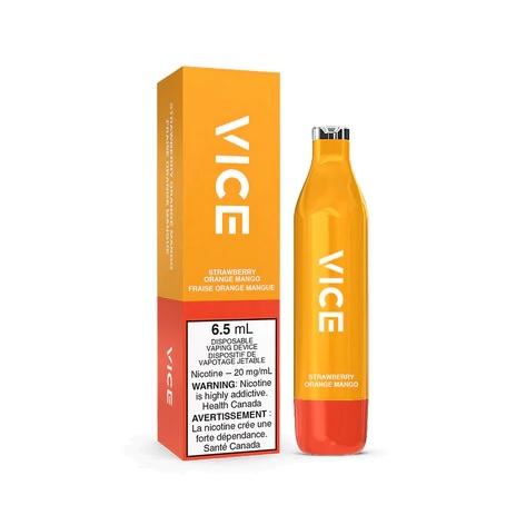 *EXCISED* Disposable Vape Vice Strawberry Orange Mango Box of 6