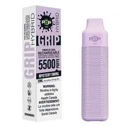 [popv1102b] *EXCISED* Disposable Vape Pop Hybrid Grip Mesh 5500 Puff Mystery Swirl 2.0% Box of 10