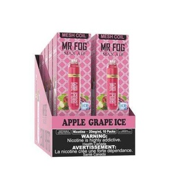 *EXCISED* Mr Fog Max Air Disposable Vape Apple Grape Ice 2500 Puffs Box Of 10