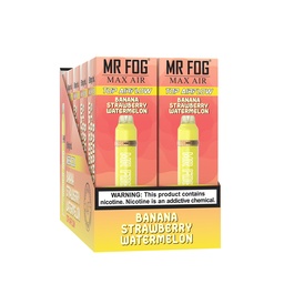 *EXCISED* Mr Fog Max Air Disposable Vape Banana Strawberry Watermelon 2500 Puffs Box Of 10