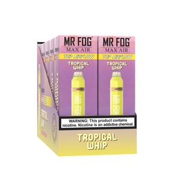 *EXCISED* Mr Fog Max Air Disposable Vape Banana Tropical Whip 2500 Puffs Box Of 10