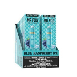*EXCISED* Mr Fog Max Air Disposable Vape Blue Raspberry Ice 2500 Puffs Box Of 10