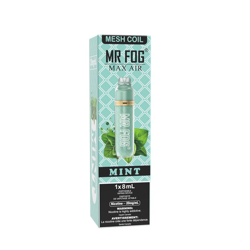 *EXCISED* Mr Fog Max Air Disposable Vape Mint 2500 Puffs Box Of 10