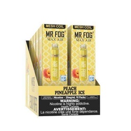 *EXCISED* Mr Fog Max Air Disposable Vape Peach Pineapple Ice 2500 Puffs Box Of 10