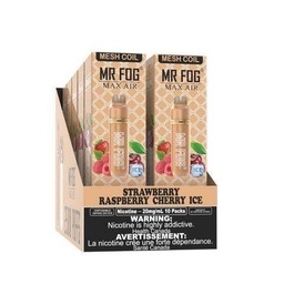 *EXCISED* Mr Fog Max Air Disposable Vape Strawberry Raspberry Cherry Ice 2500 Puffs Box Of 10