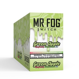 *EXCISED* Mr Fog Switch Disposable Vape Green Apple Raspberry Watermelon Ice 5500 Puffs Box Of 10