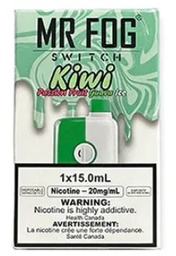 *EXCISED* Mr Fog Switch Disposable Vape Kiwi Passion Fruit Guava Ice 5500 Puffs Box Of 10