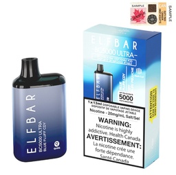 [elf1101b] *EXCISED* Elf Bar Disposable Vape BC5000 Ultra 650mAh Rechargeable Blue Fluff Cdy Box Of 10