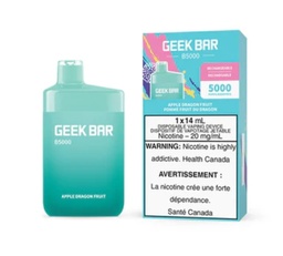 [gbv1001b] *EXCISED* Disposable Vape Geek Bar B5000 Apple Dragonfruit Box of 5