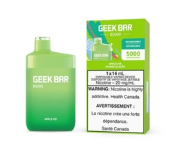 [gbv1002b] *EXCISED* Disposable Vape Geek Bar B5000 Apple Ice Box of 5