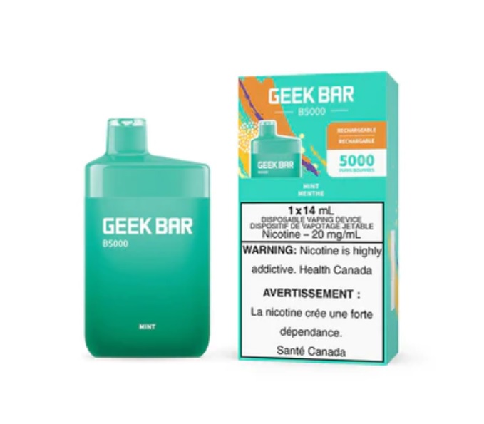 *EXCISED* Disposable Vape Geek Bar B5000 Mint Box of 5