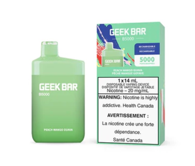 *EXCISED* Disposable Vape Geek Bar B5000 Peach Mango Guava Box of 5
