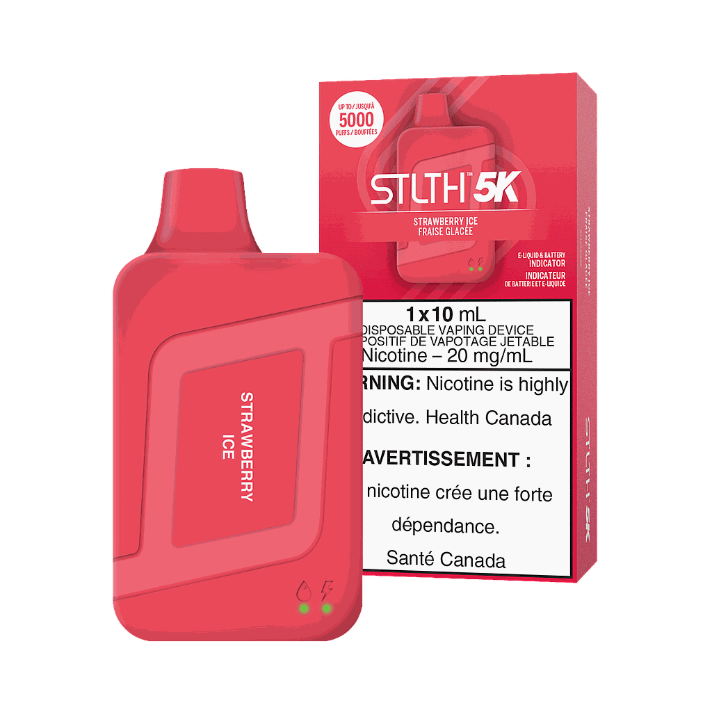 *EXCISED* STLTH 5K Disposable Vape 5000 Puff Strawberry Ice Box Of 5