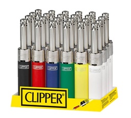 [clp035b] Minitube Lighters Clipper Mini Solid Assorted Colors Tray Of 24