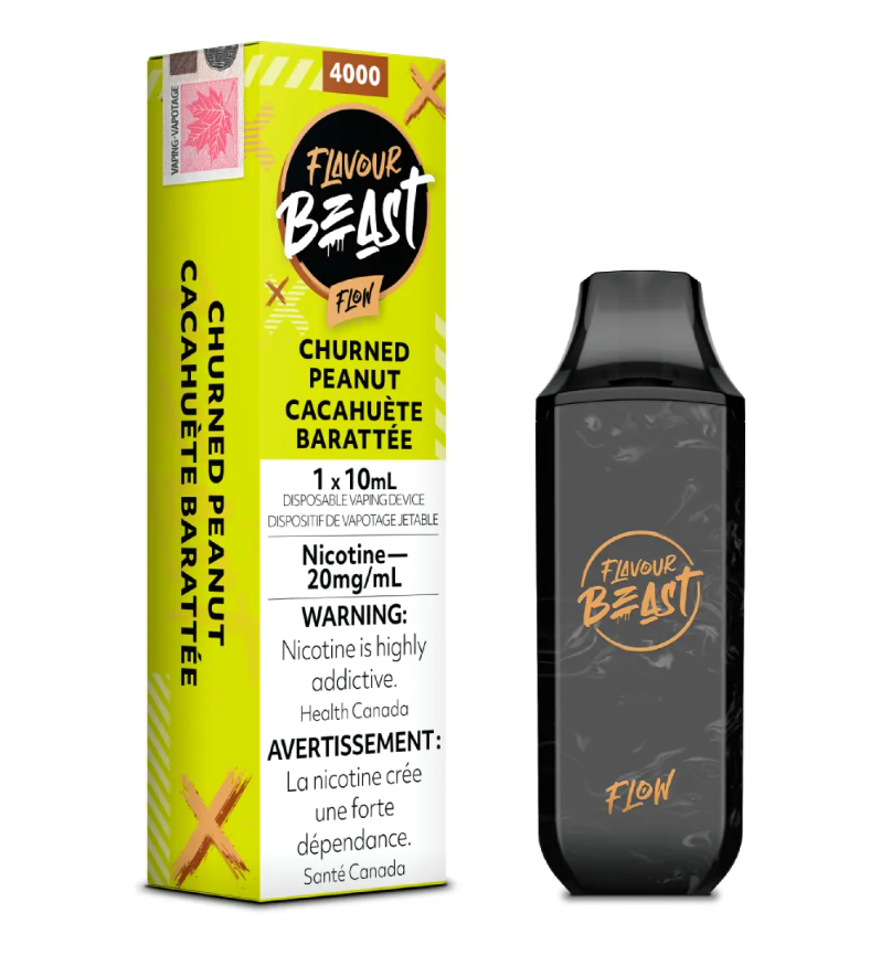 [fvb1026b] *EXCISED* Flavour Beast Flow Disposable Vape Rechargeable Churned Peanut Box Of 6