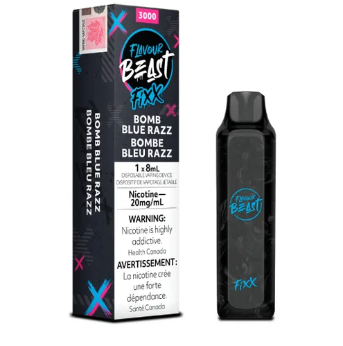 *EXCISED* Flavour Beast Fixx Disposable Vape Bomb Blue Razz Box Of 6