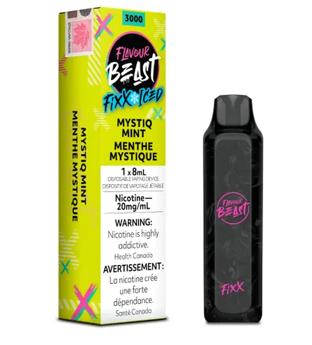 [fvb1106b] *EXCISED* Flavour Beast Fixx Disposable Vape Mystiq Mint Iced Box Of 6