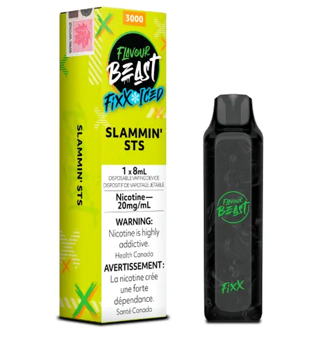 *EXCISED* Flavour Beast Fixx Disposable Vape Slammin' STS Iced Box Of 6