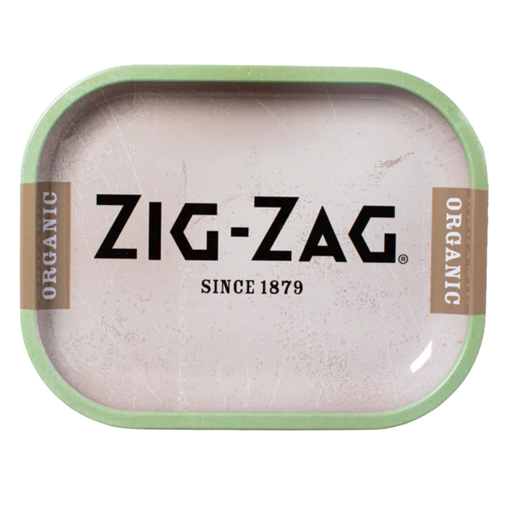 [zz112] Zig Zag Metal Rolling Tray - Large - Organic