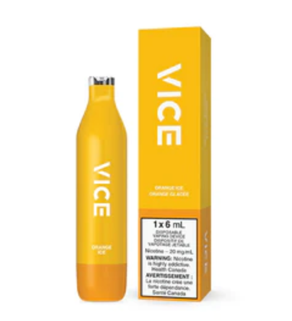 [vic1025b] *EXCISED* Disposable Vape Vice Orange Ice Box of 6