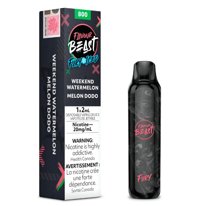 *EXCISED* Flavour Beast Fury Disposable Vape Weekend Watermelon Iced Box Of 6