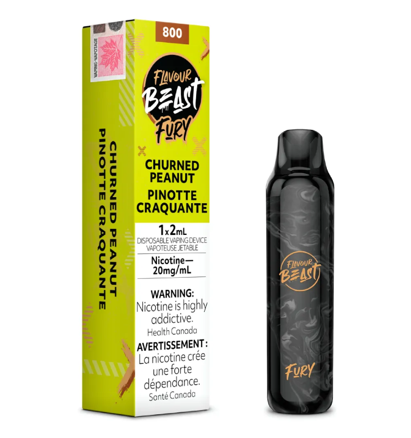 [fvb1212b] *EXCISED* Flavour Beast Fury Disposable Vape Churned Peanut Box Of 6