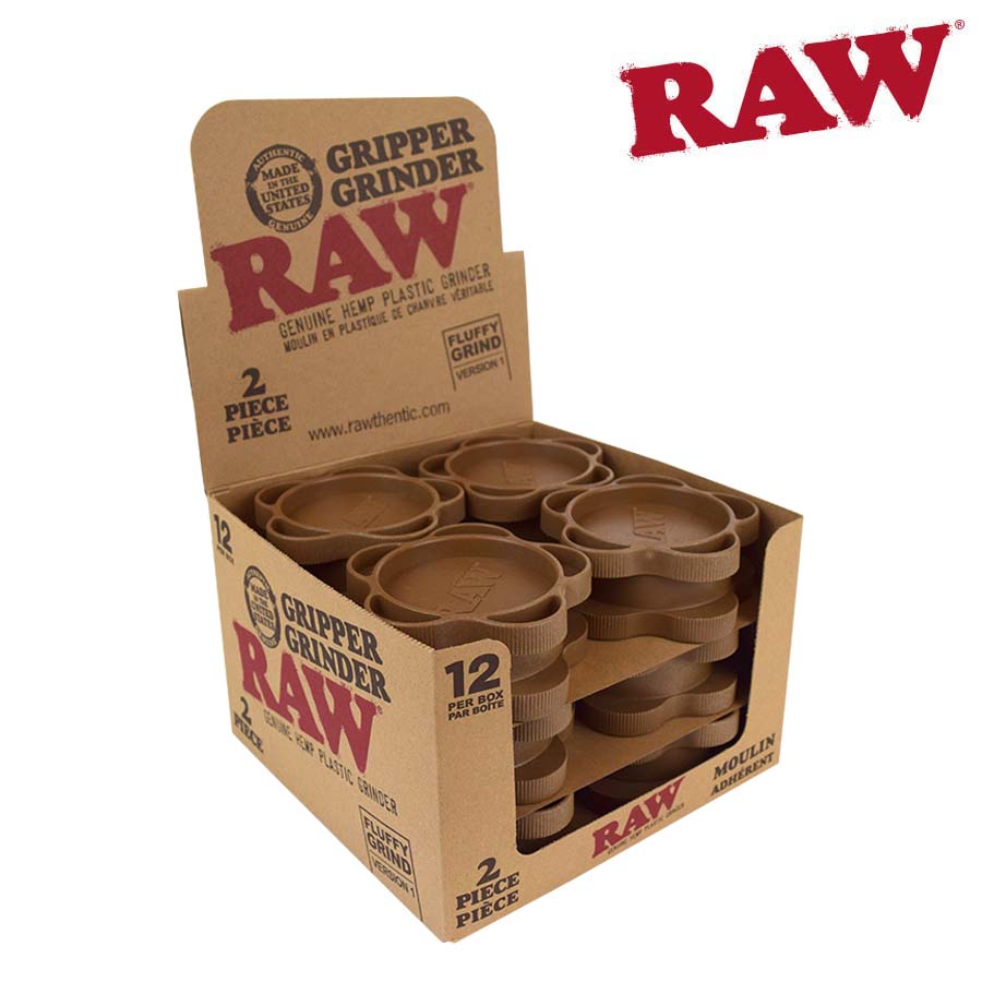 [h831b] Grinder Raw 2 Piece 2" Hemp Box of 12