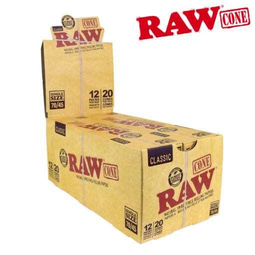 [h832b] Rolling Cones Raw 70/45mm Box of 12
