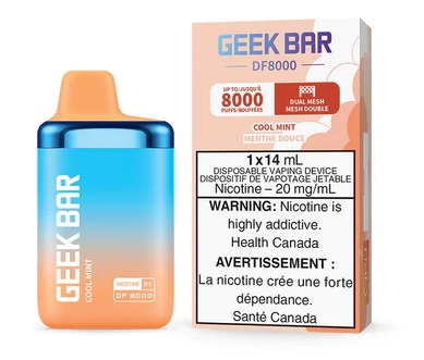 *EXCISED* Geek Bar DF8000 Disposable Vape 8000 Puff Cool Mint Box Of 5