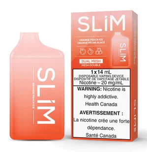 [slv1007b] *EXCISED* Slim Disposable Vape 7500 Puff Orange Peach Ice Box Of 6