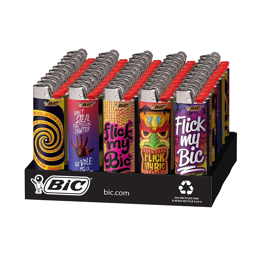 [bic011b] Disposable Lighters Bic Maxi Flick Your Bic Lighter Box of 50