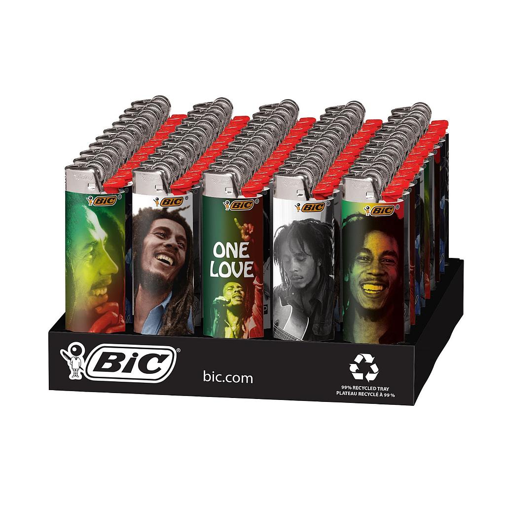 [bic015b] Disposable Lighters Bic Maxi Bob Marley Lighter Box of 50