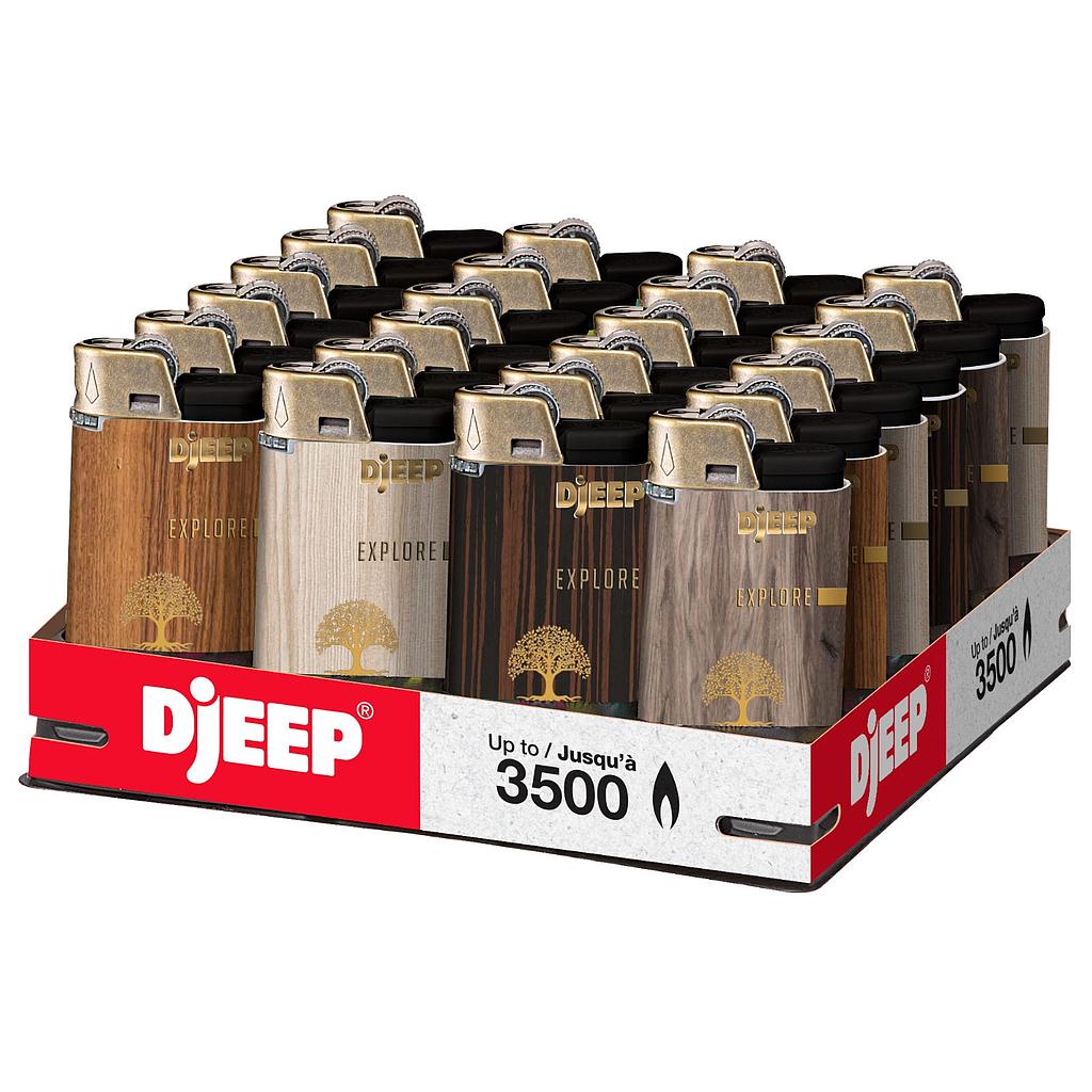 Disposable Lighters Djeep Elegant Lighter Box of 24