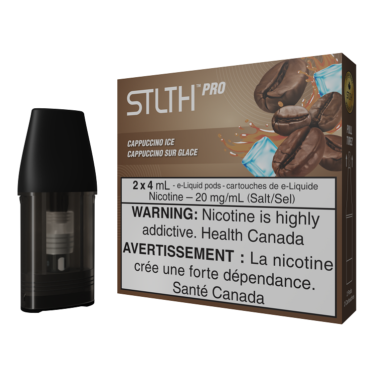 *EXCISED* STLTH Pro Pod Pack Cappuccino Ice 4ml Pack of 2 Pods Box of 5