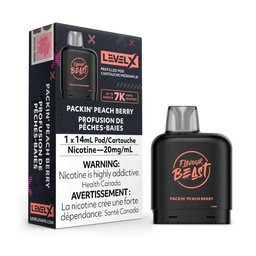 *EXCISED* Flavour Beast Level X Pods Packin' Peach Berry 14ml Box of 6