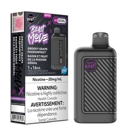 [fvb1405b] *EXCISED* Flavour Beast Beast Mode Disposable Vape Rechargeable Groovy Grape Passionfruit Iced Box Of 5