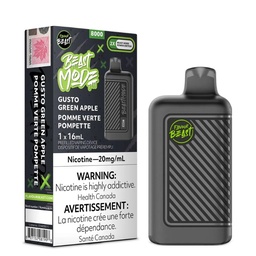 [fvb1406b] *EXCISED* Flavour Beast Beast Mode Disposable Vape Rechargeable Gusto Green Apple Box Of 5