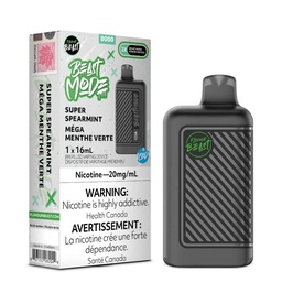 [fvb1411b] *EXCISED* Flavour Beast Beast Mode Disposable Vape Rechargeable Super Spearmint Iced Box Of 5