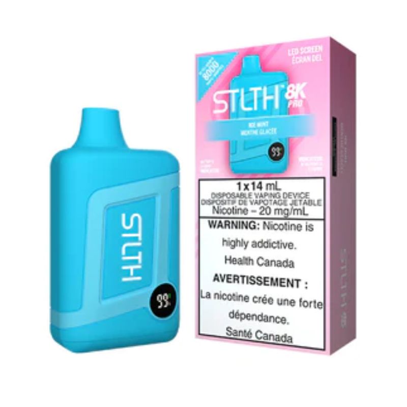 *EXCISED* STLTH 8K Pro Disposable Vape 8000 Puff Ice Mint Box Of 5
