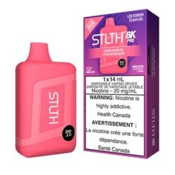 [sth1813b] *EXCISED* STLTH 8K Pro Disposable Vape 8000 Puff Lychee Melon Ice Box Of 5