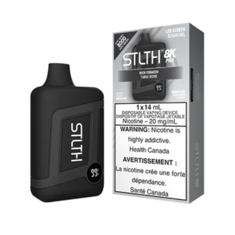 *EXCISED* STLTH 8K Pro Disposable Vape 8000 Puff Rich Tobacco Box Of 5