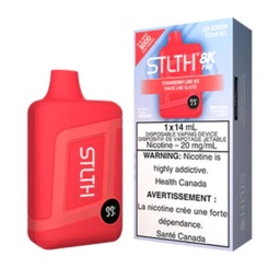 [sth1818b] *EXCISED* STLTH 8K Pro Disposable Vape 8000 Puff Strawberry Lime Ice Box Of 5