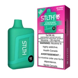 [sth1821b] *EXCISED* STLTH 8K Pro Disposable Vape 8000 Puff Watermelon Lime Ice Box Of 5